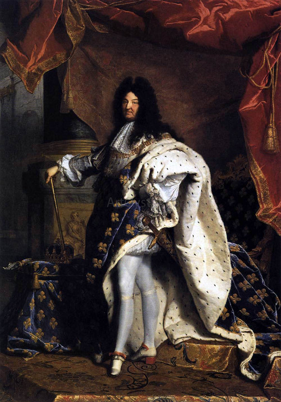  Hyacinthe Rigaud Portrait of Louis XIV - Canvas Art Print