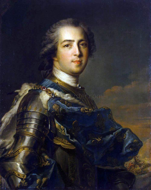  Jean-Marc Nattier Portrait of Louis XV of France - Canvas Art Print