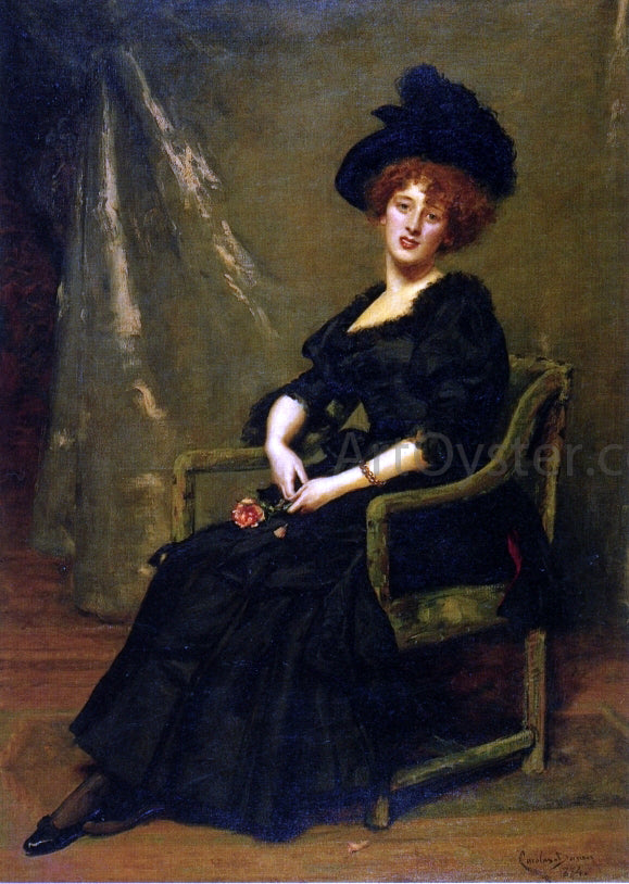  Emile Carolus-Duran Portrait of Lucy Lee Robbins - Canvas Art Print