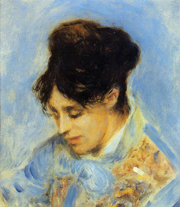 Pierre Auguste Renoir Portrait of Madame Claude Monet - Canvas Art Print