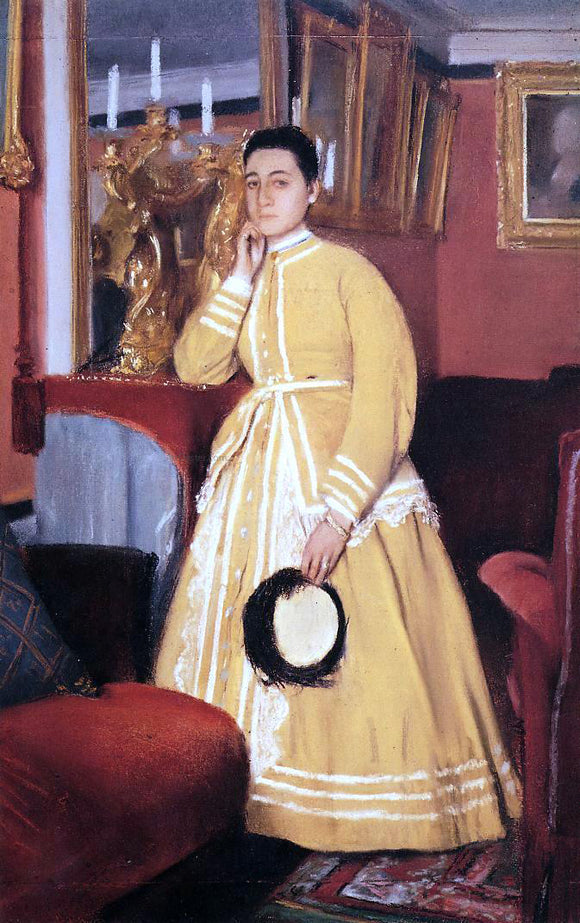  Edgar Degas Portrait of Madame Edmondo Morbilli, nee Therese De Gas - Canvas Art Print