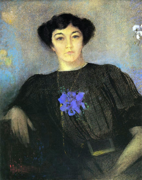  Odilon Redon Portrait of Madame Gustave Fayet - Canvas Art Print