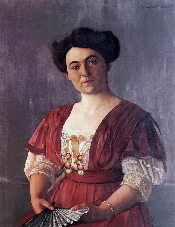  Felix Vallotton Portrait of Madame Hasen - Canvas Art Print