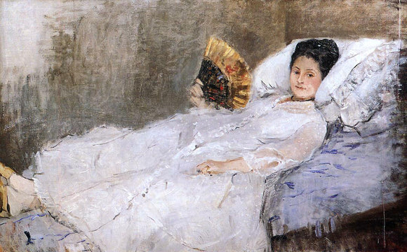  Berthe Morisot Portrait of Madame Hubbard - Canvas Art Print