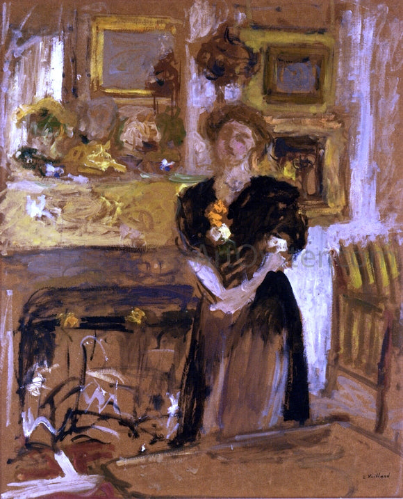  Edouard Vuillard Portrait of Madame Marie des Jardins-Fontaine - Canvas Art Print