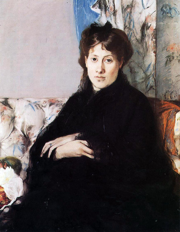  Berthe Morisot Portrait of Madame Pontillon - Canvas Art Print