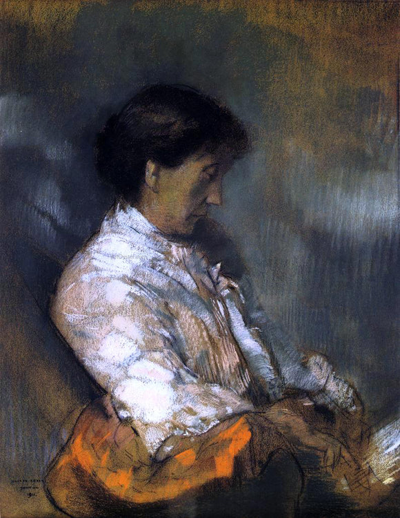  Odilon Redon Portrait of Madame Redon - Canvas Art Print