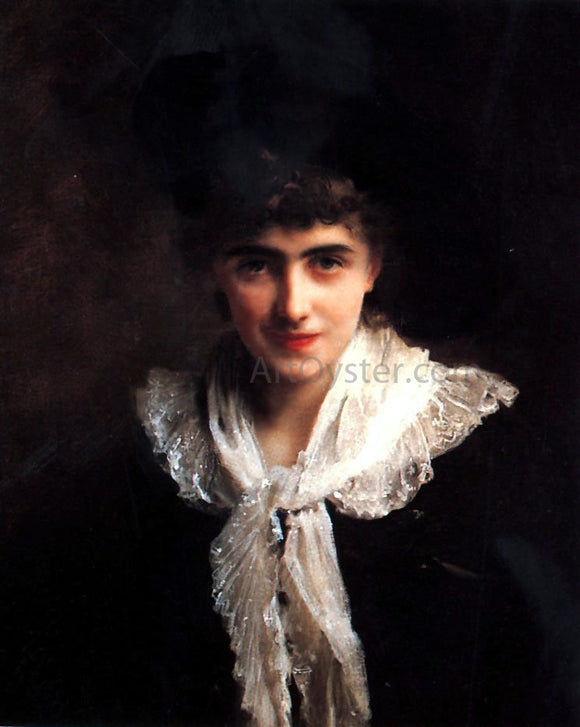  Gustave Jean Jacquet Portrait of Madame Roland - Canvas Art Print