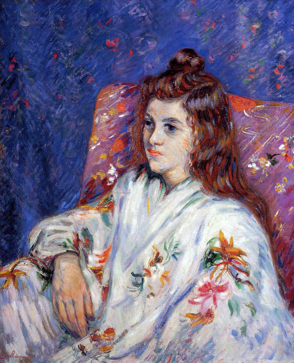  Armand Guillaumin Portrait of Madeleine - Canvas Art Print