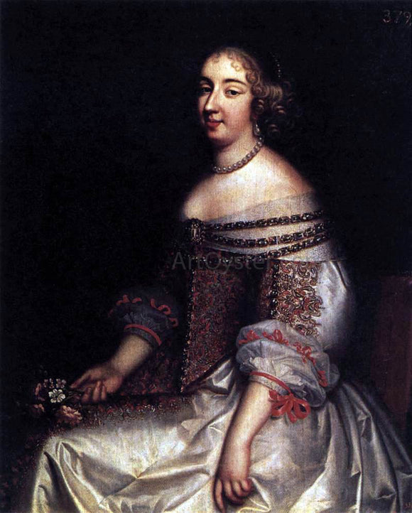  Charles Beaubrun Portrait of Mademoiselle de Montpensier - Canvas Art Print