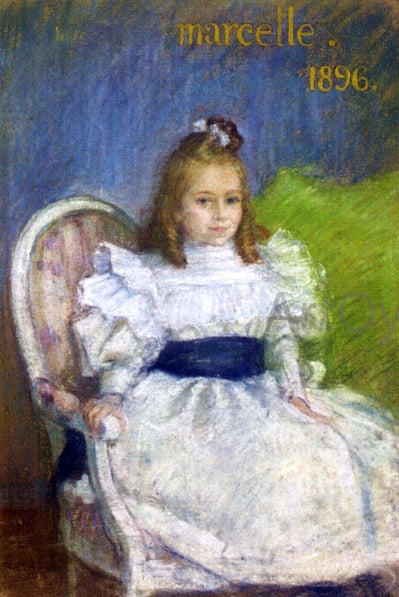  Henri Lebasque Portrait of Marcelle Mezieres, Nine Years Old - Canvas Art Print
