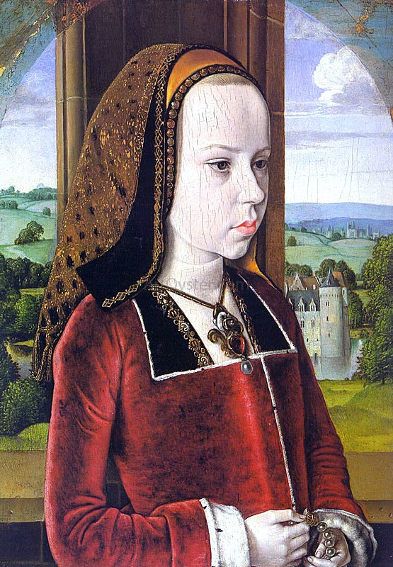  Master of Moulins Portrait of Margaret of Austria (Portrait of a Young Princess) - Canvas Art Print