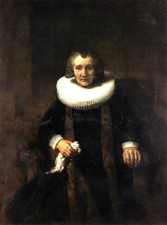  Rembrandt Van Rijn Portrait of Margherita de Geer, Wife of Jacob Trip - Canvas Art Print