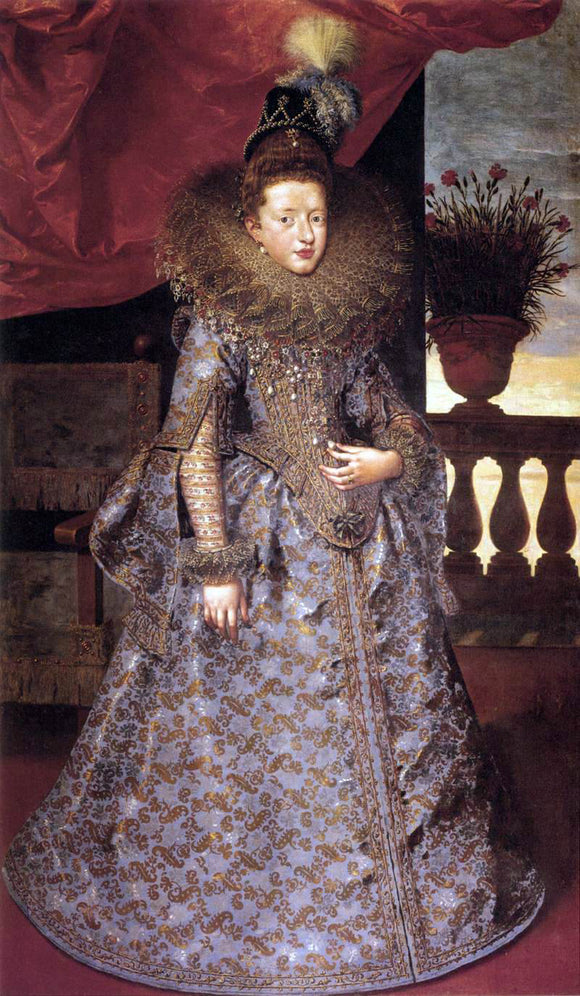  The Younger Frans Pourbus Portrait of Margherita Gonzaga - Canvas Art Print