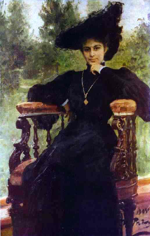  Ilia Efimovich Repin Portrait of Maria Andreeva - Canvas Art Print