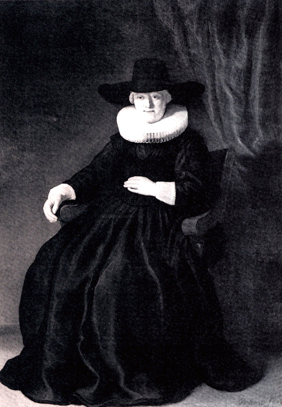  Rembrandt Van Rijn Portrait of Maria Bockenolle - Canvas Art Print