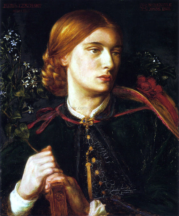  Dante Gabriel Rossetti Portrait of Maria Leathart - Canvas Art Print