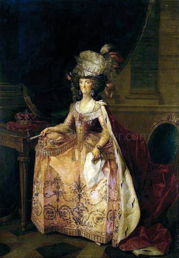  Zacarias Gonzalez Velazquez Portrait of Maria Luisa of Parma, Queen of Spain - Canvas Art Print
