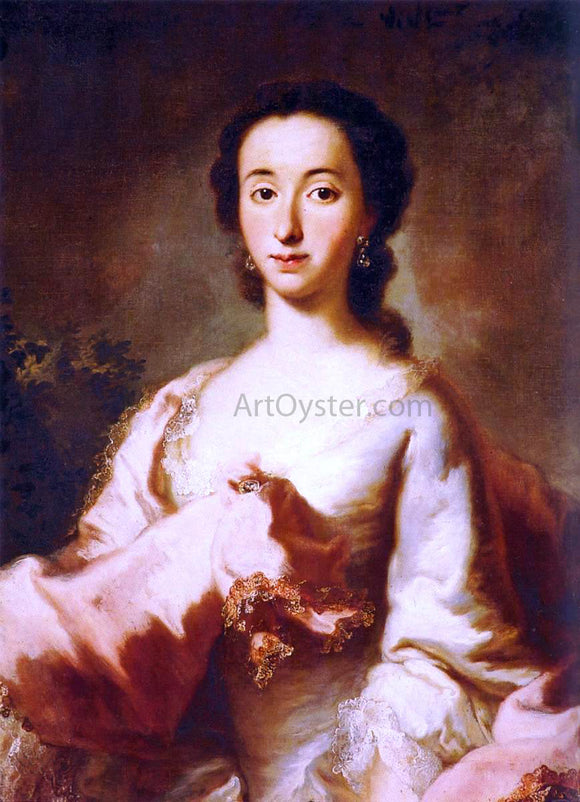  George De Marees Portrait of Maria Rosa Walburga von Soyer - Canvas Art Print