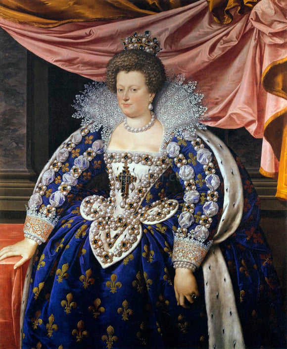  The Younger Frans Pourbus Portrait of Marie de Medicis - Canvas Art Print