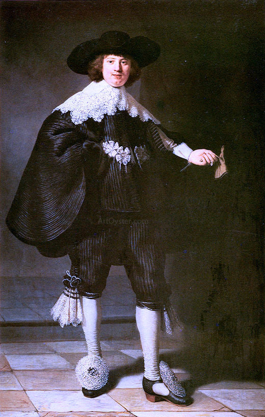  Rembrandt Van Rijn Portrait of Marten Soolmans - Canvas Art Print