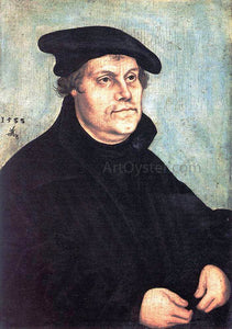  The Elder Lucas Cranach Portrait of Martin Luther - Canvas Art Print