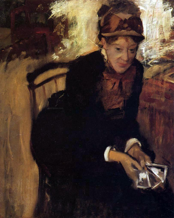  Edgar Degas Portrait of Mary Cassatt - Canvas Art Print