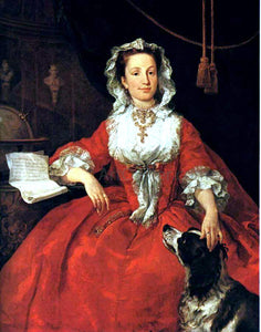 William Hogarth Portrait of Mary Edwards - Canvas Art Print