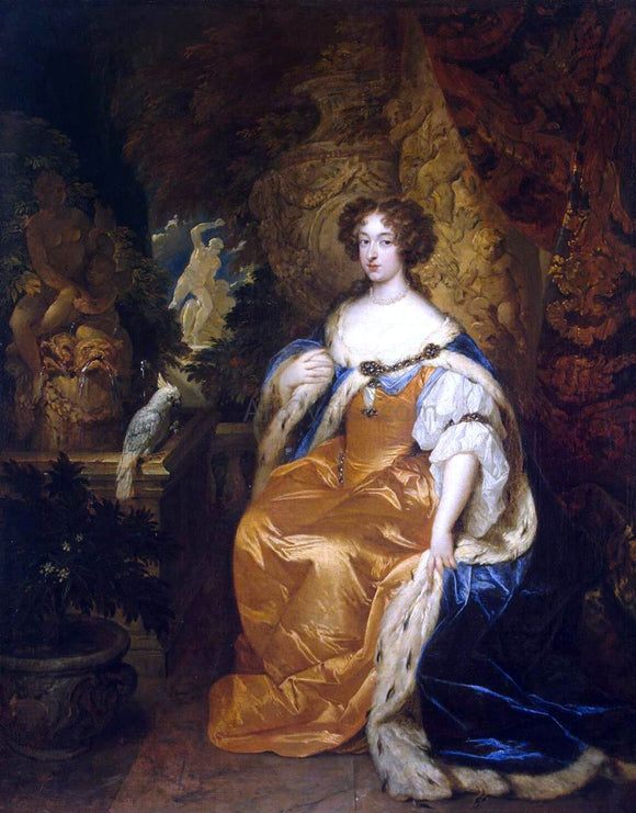  Caspar Netscher Portrait of Mary Stuart II - Canvas Art Print