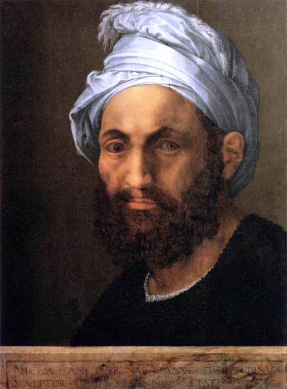  Baccio Bandinelli Portrait of Michelangelo - Canvas Art Print
