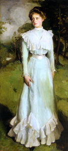  Harrington Mann Portrait of Miss Isabella Nairn - Canvas Art Print