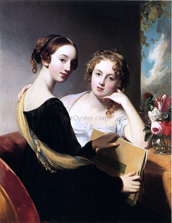  Thomas Sully Portrait of Misses Mary and Emily McEuen - Canvas Art Print