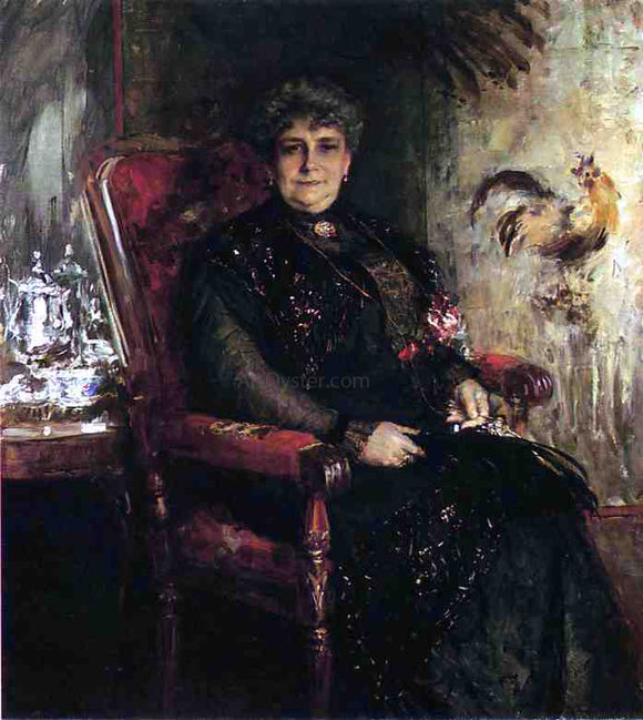  William Merritt Chase Portrait of Mme. E. H. Bensel - Canvas Art Print