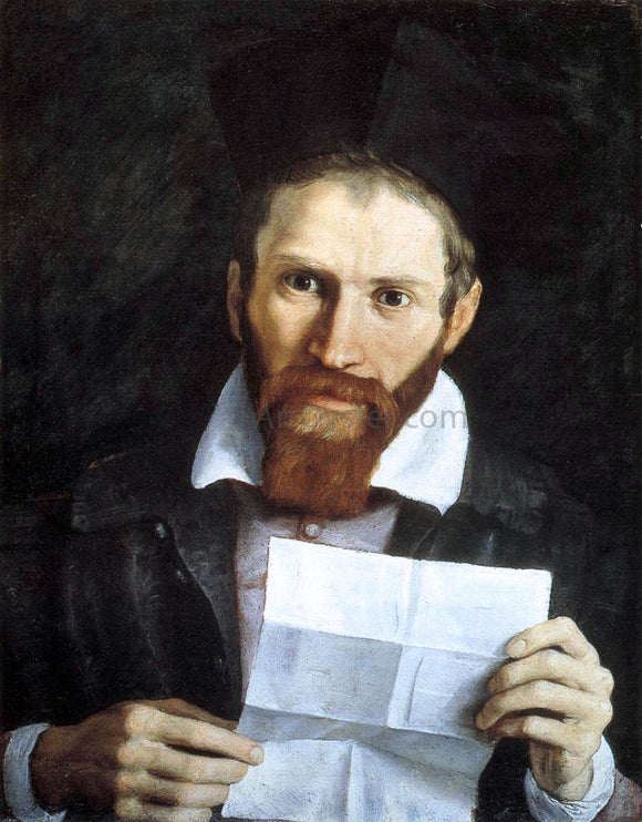  Domenichino Portrait of Monsignor Giovanni Battista Agucchi - Canvas Art Print