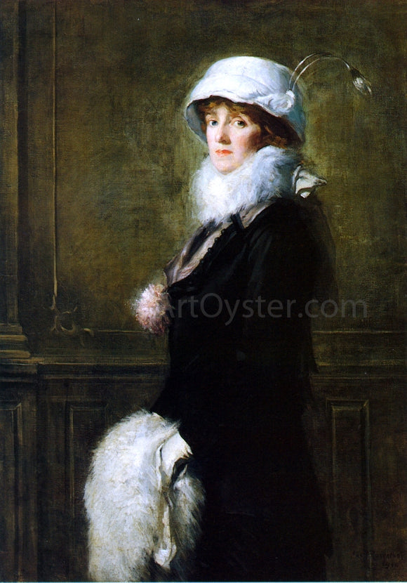 Albert Rosenthal Portrait of Mrs. H. Bryan Owsley, Philadelphia - Canvas Art Print