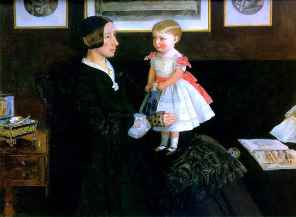  Sir Everett Millais Portrait of Mrs James Wyatt - Canvas Art Print
