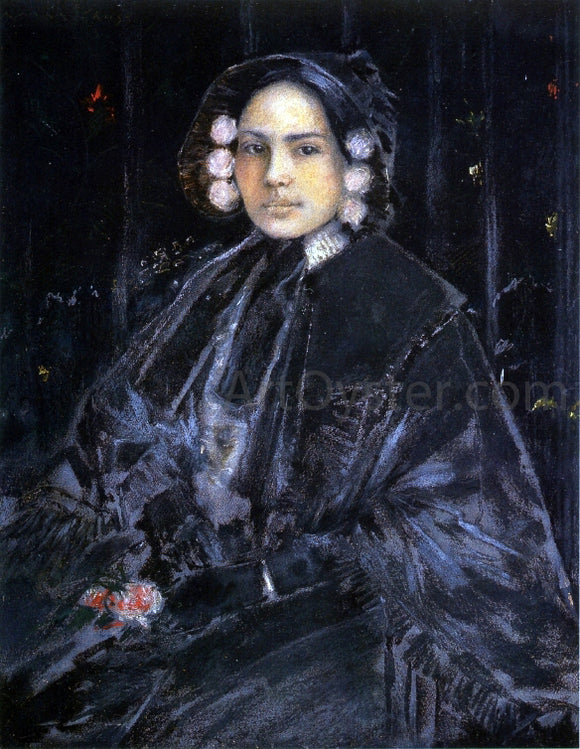  William Merritt Chase Portrait of Mrs. Julius erson - Canvas Art Print