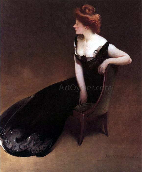  John White Alexander Portrait of Mrs. V (Mrs. Herman Duryea) - Canvas Art Print