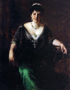  William Merritt Chase Portrait of Mrs. William Merritt Chase - Canvas Art Print