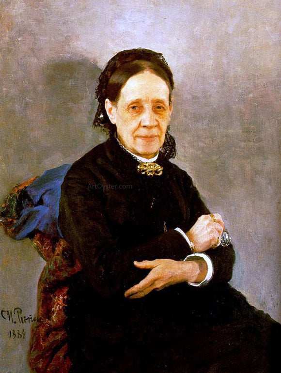  Ilia Efimovich Repin Portrait of Nadezhda Stasova - Canvas Art Print