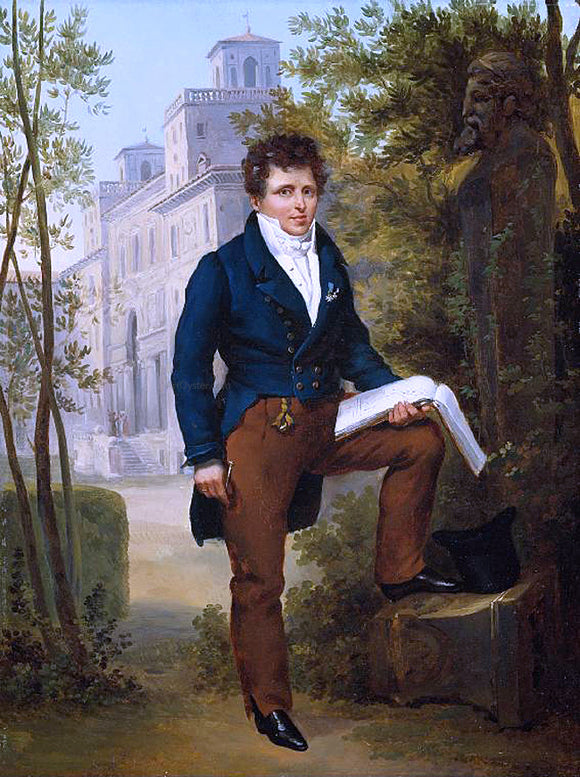  Francois-Edouard Picot Portrait of Nicholas-Pierre Tiolier - Canvas Art Print