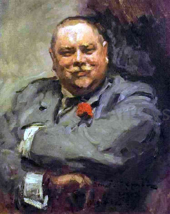  Constantin Alexeevich Korovin Portrait of Nikolay Chichagov - Canvas Art Print