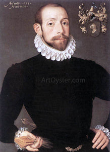  Pieter Pourbus Portrait of Olivier van Nieulant - Canvas Art Print