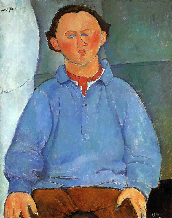  Amedeo Modigliani Portrait of Oscar Meistchaninoff - Canvas Art Print