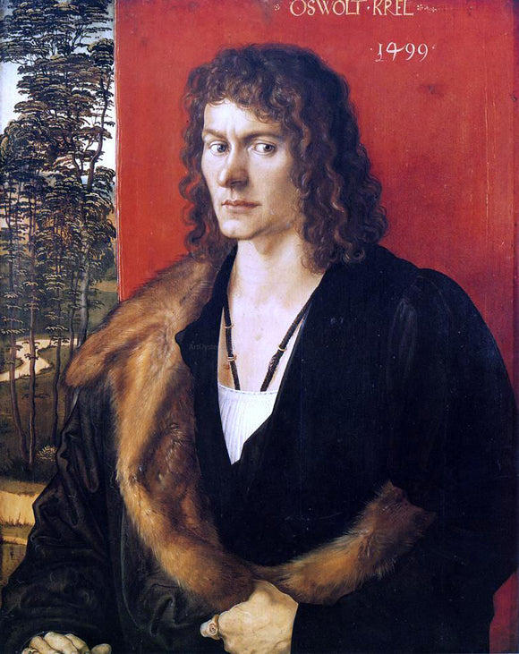  Albrecht Durer Portrait of Oswolt Krel - Canvas Art Print