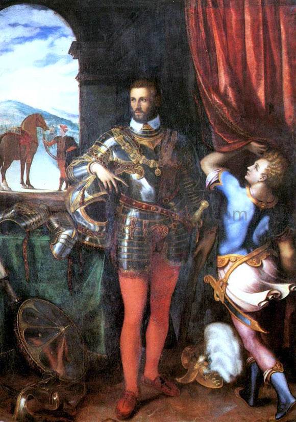  Giulio Campi Portrait of Ottavio Farnese - Canvas Art Print