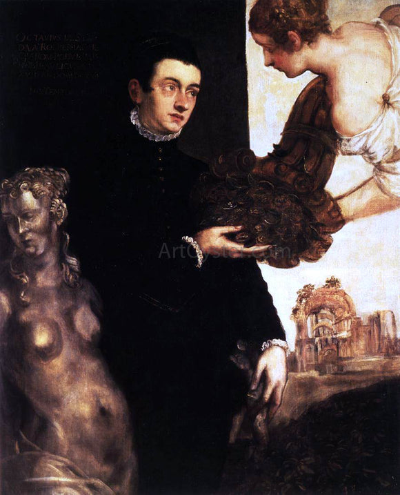  Marietta Robusti Portrait of Ottavio Strada - Canvas Art Print