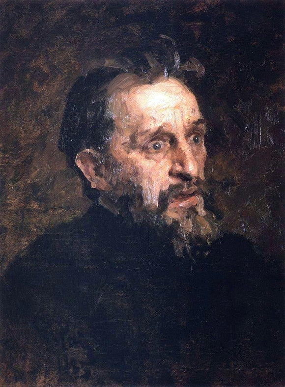  Ilia Efimovich Repin Portrait of painter Grigory Grigoryevich Myasoyedov - Canvas Art Print