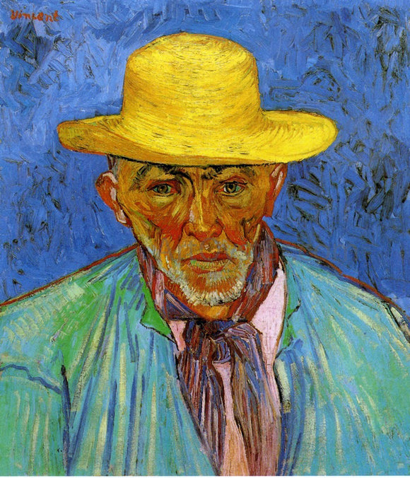  Vincent Van Gogh Portrait of Patience Escalier, Shepherd in Provence - Canvas Art Print