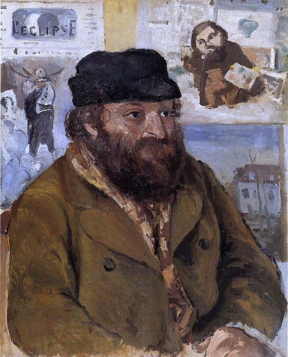  Camille Pissarro Portrait of Paul Cezanne - Canvas Art Print